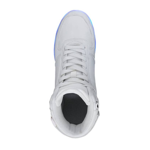 NWT Diyjts L.e.d. Rechargeable Light Up Sneakers In Crisp White - Unisex Size 47 - Picture 4 of 5